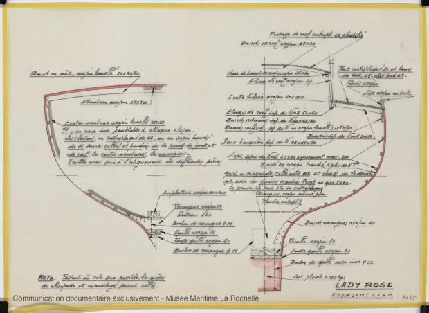 PLAN DE CONSTRUCTION - Lady Rose, 9 m (1975)