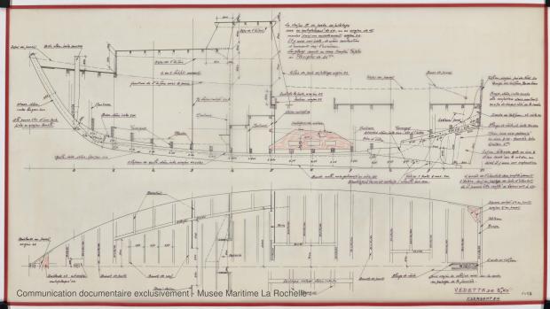 PLAN DE CONSTRUCTION - Vedette 8,60 m (1975)