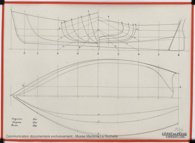 PLAN DE COQUE - Canot de peche 6,25 m 1975 (1975)