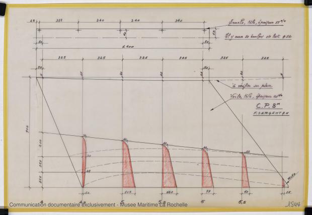 PLAN DE DERIVE/QUILLE - Otarie  8,00 m (1976)