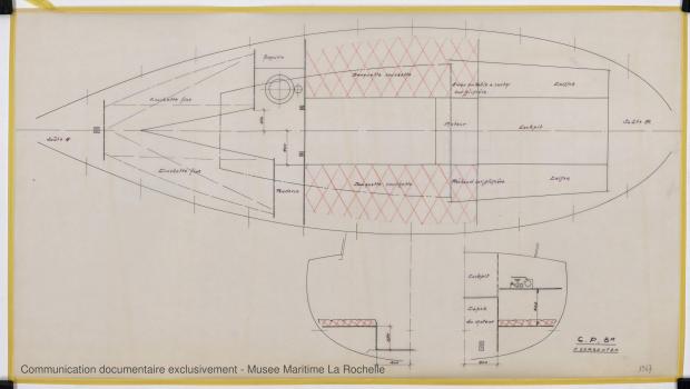 PLAN D&#039;AMENAGEMENT  - Otarie  8,00 m (1976)