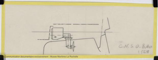 PLAN D&#039;APPAREIL A GOUVERNER - Super Daïmio,  8,40 m (1976)