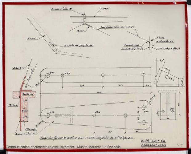 PLAN DE VOILURE/GREEMENT - K.M. Cat 12 (1977)