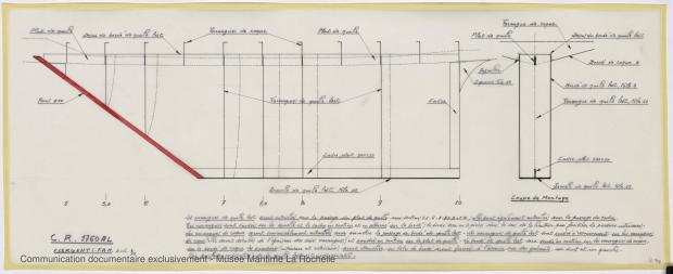 PLAN DE DERIVE/QUILLE - CRUISER RAPIDE   17,60 M (1977)