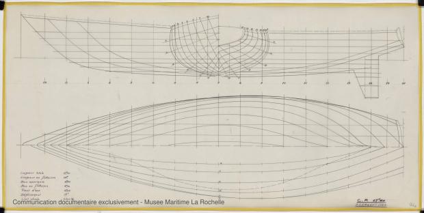 PLAN DE COQUE - CRUISER RAPIDE   17,60 M (1977)