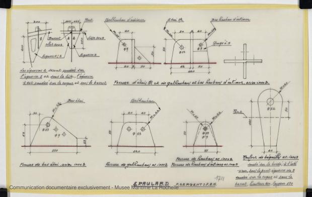 PLAN DE CONSTRUCTION - Epaulard  12,50 m (1978)