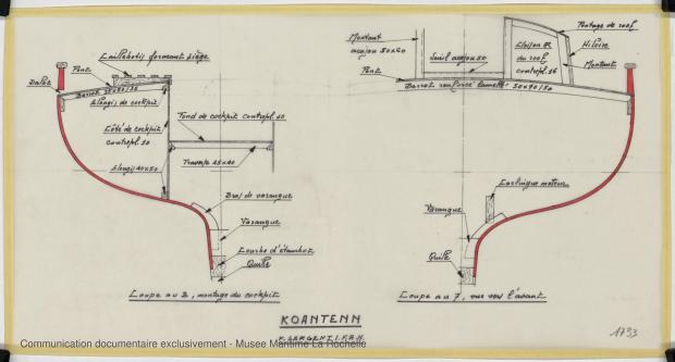 PLAN DE CONSTRUCTION - Koantenn, Chaloupe 8.25 m (1978)