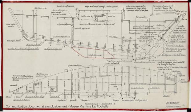 PLAN DE CONSTRUCTION - Koantenn, Chaloupe 8.25 m (1978)