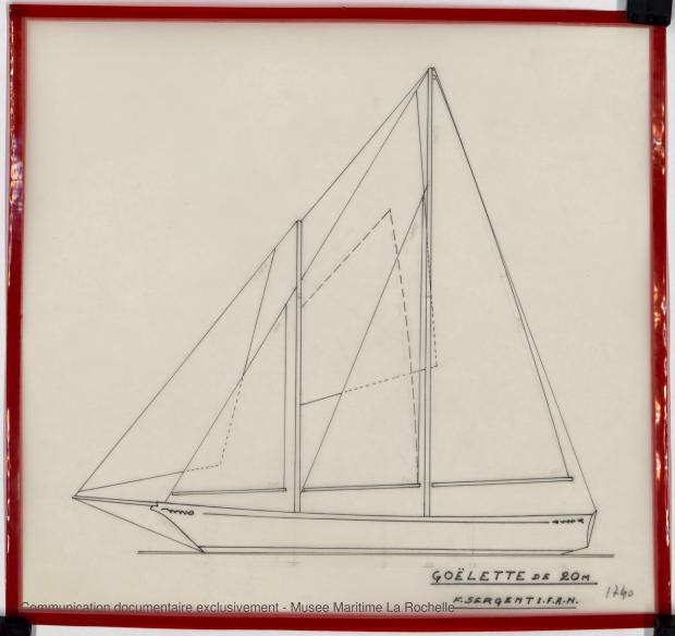 PLAN GENERAL - Goelette de 20 m (Etude) (1978)