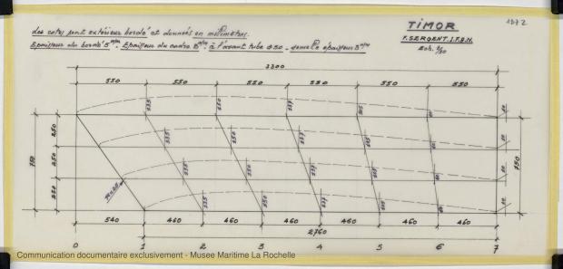 PLAN DE CONSTRUCTION - TIMOR DERIVEUR LESTE 11,75 M (1981)