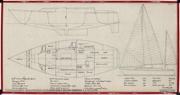 PLAN GENERAL - TIMOR DERIVEUR LESTE 11,75 M (1981)