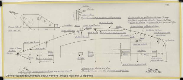 PLAN DE PONT - TIMOR DERIVEUR LESTE 11,75 M (1981)