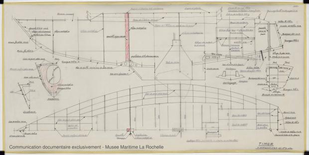 PLAN DE CONSTRUCTION - TIMOR DERIVEUR LESTE 11,75 M (1981)