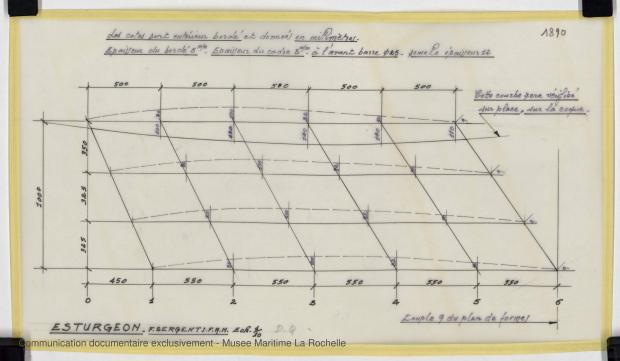 PLAN DE CONSTRUCTION - ESTURGEON 10,50 M (1981)