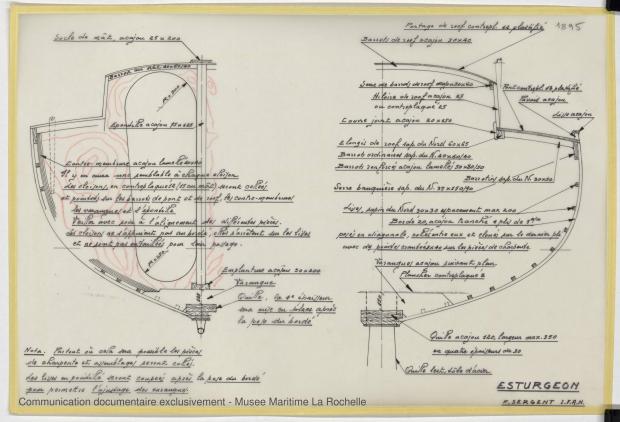 PLAN DE CONSTRUCTION - ESTURGEON 10,50 M (1981)