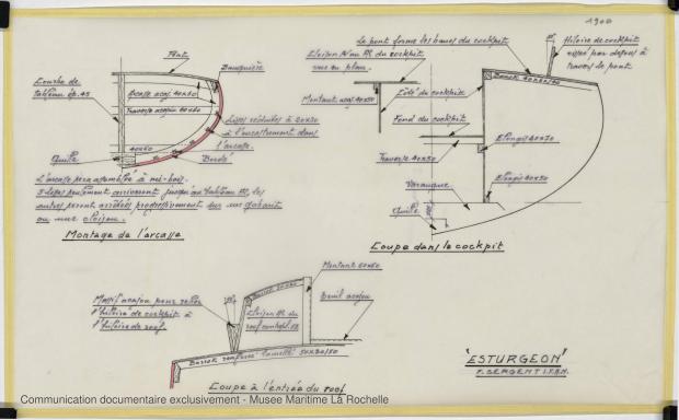 PLAN DE CONSTRUCTION - ESTURGEON 10,50 M (1981)