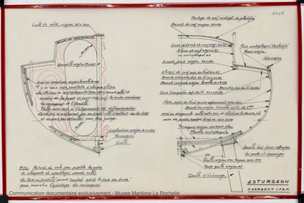 PLAN DE CONSTRUCTION - ESTURGEON 10,50 M (1981)