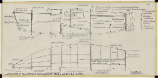 PLAN DE CONSTRUCTION - COURLIS  5.50 M (1981)