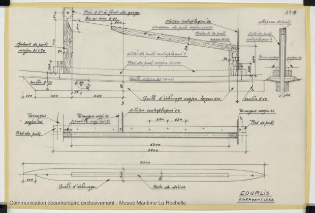 PLAN DE CONSTRUCTION - COURLIS  5.50 M (1981)