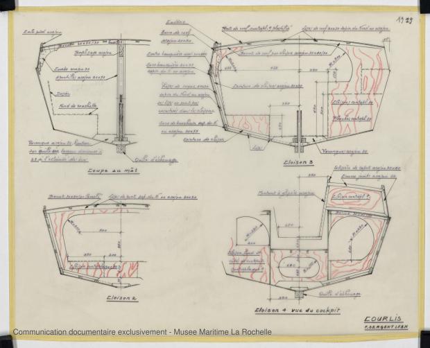 PLAN DE CONSTRUCTION - COURLIS  5.50 M (1981)