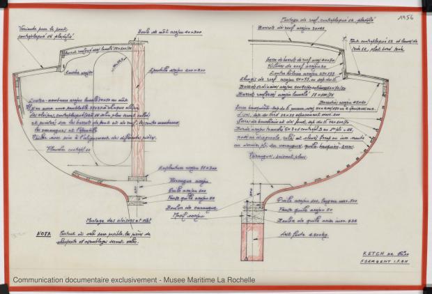 PLAN DE CONSTRUCTION - KETCH 16 M (1983)