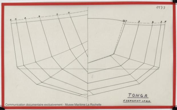 PLAN DE COQUE - TONGA-TALI 10.50 M (1983)