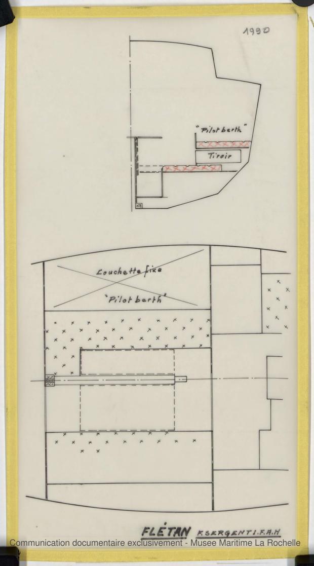 PLAN D&#039;AMENAGEMENT  - FLETAN DERIVEUR 9 M (1984)